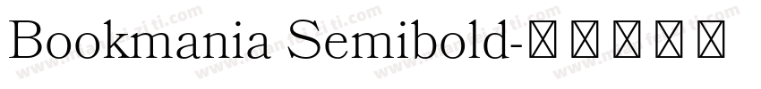Bookmania Semibold字体转换